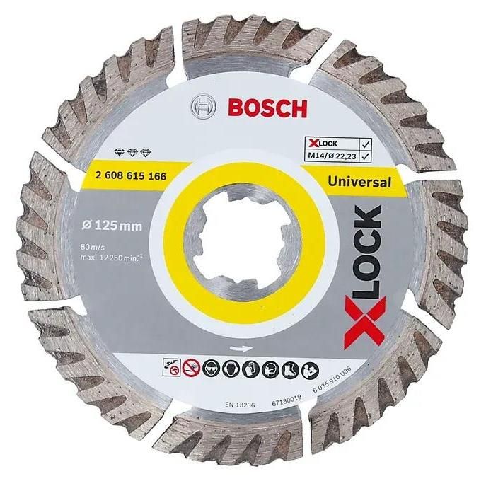 2 disques diamant X Lock pro Bosch 125 mm