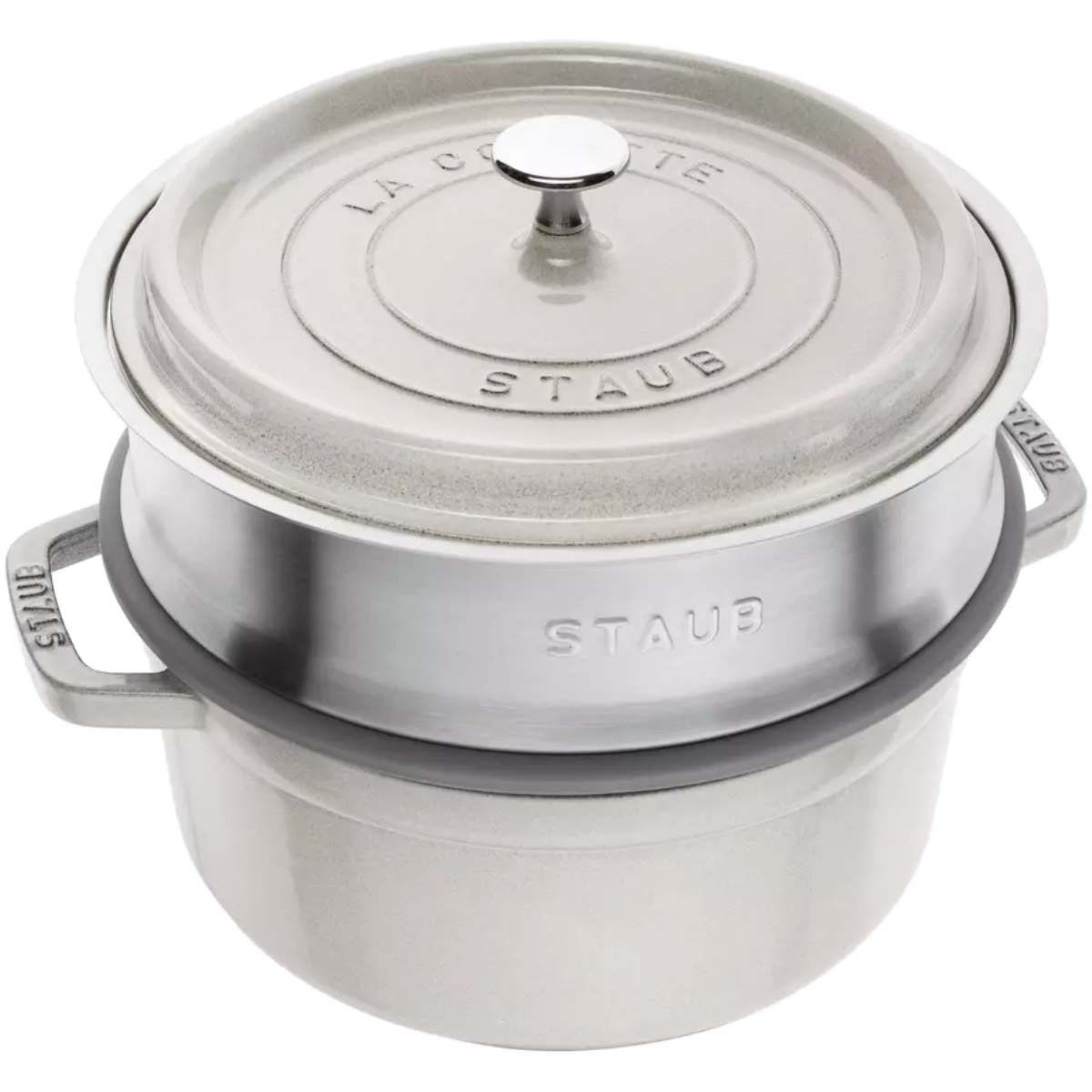 STAUB Cocotte Ronde avec Panier Vapeur 24 cm - vue 2