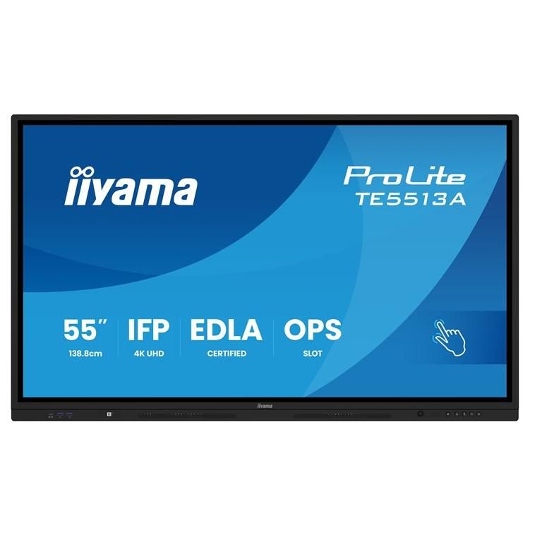 iiyama ProLite TE5513A B1AG Classe de diagonale 55 54.6 visualisable écran LCD rétro éclairé par LED signalétique numérique interactive avec écran tactile touch / capacité PC en...
