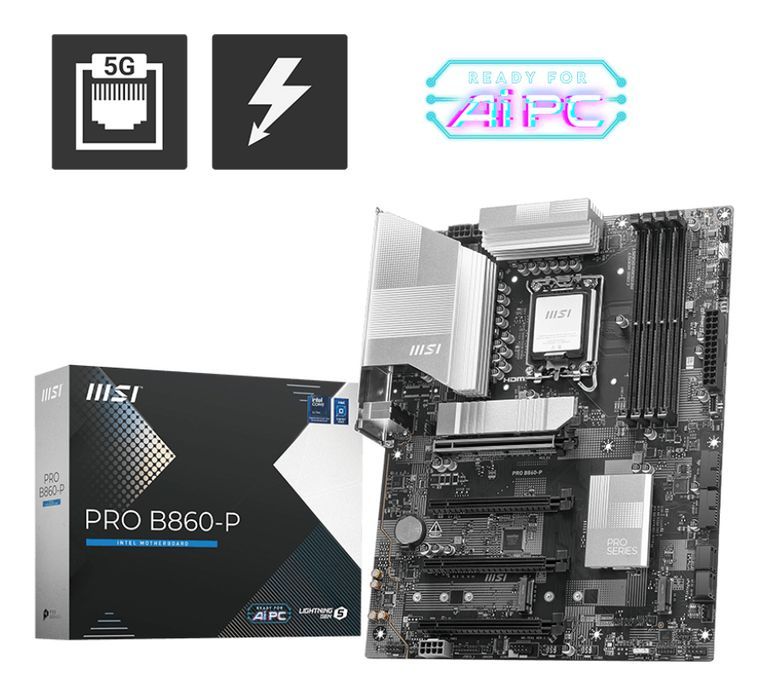 MSI PRO B860-P carte mère Intel B860 LGA 1851 (Socket V1) ATX