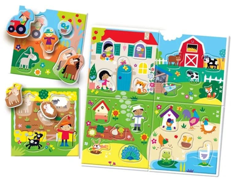 Clementoni Sapientino Montessori Ma Ferme Jeu éducatif avec Puzzle Animaux Façonnés pour Enfants 2 Développement du Langue et Tactique Fabriqué en Italie Langue Italienne 16856 - vue 8