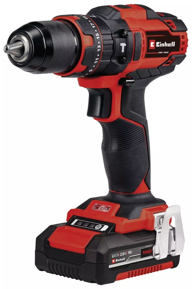 Einhell Professional Perceuse visseuse à percussion sans fil TE CD 1840 Li i BL 1 x 2 0 Ah Power X Change - vue 2