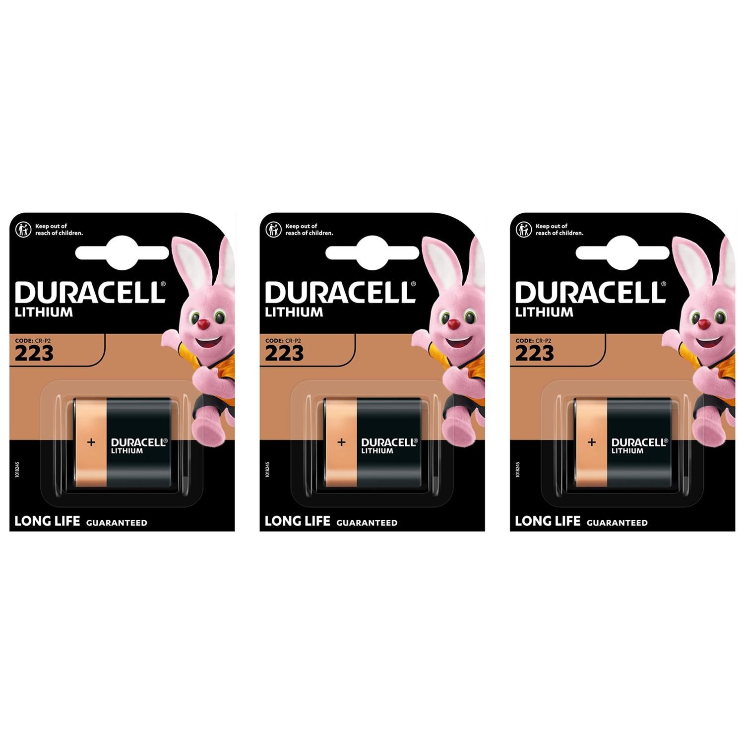 DURACELL Lot de 3 Piles photo Lithium Ultra DL