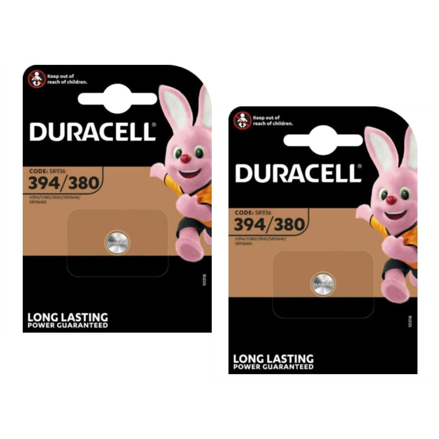 DURACELL Lot de 2 Blisters de 1 Pile oxyde pour montres Watch 394380 SR - vue 2