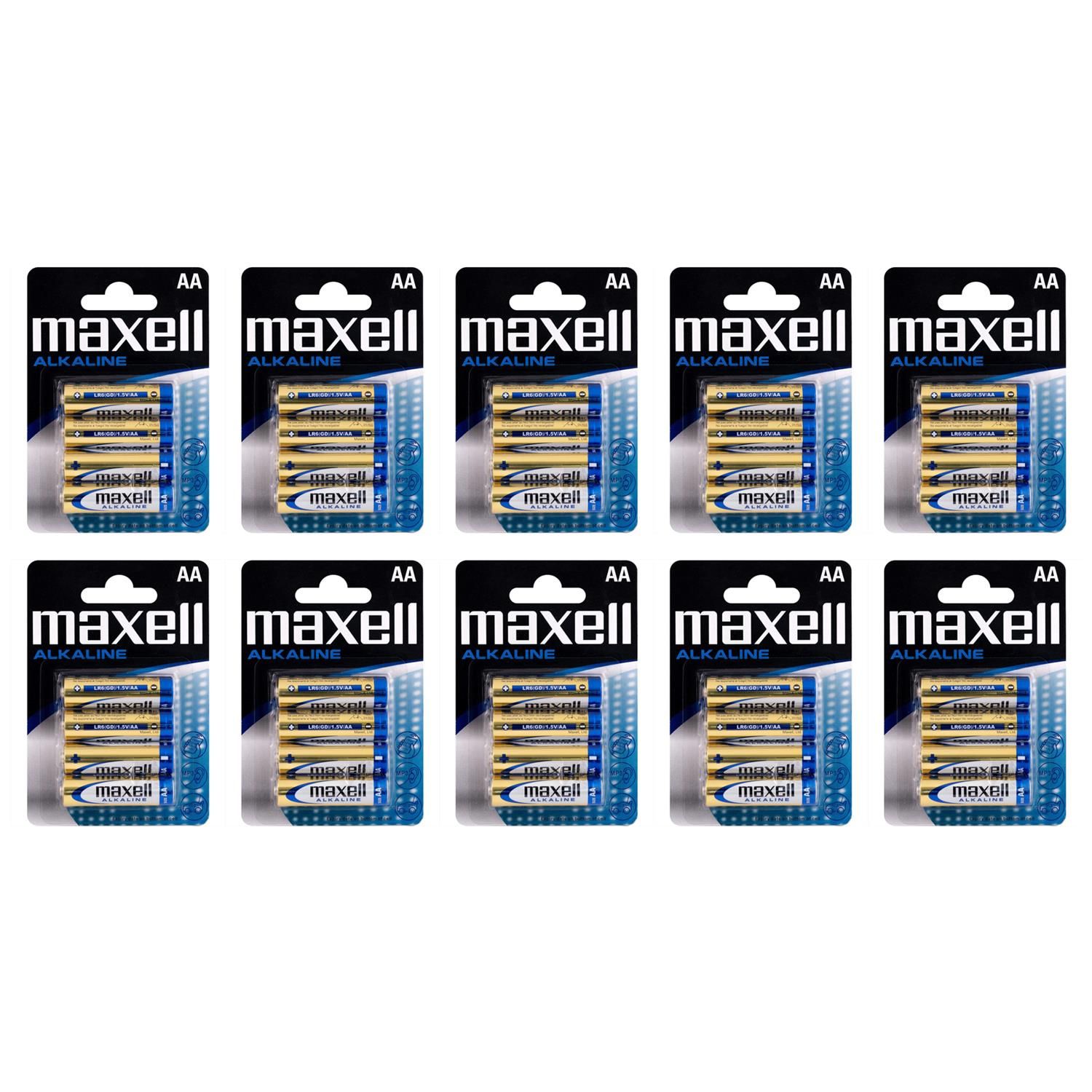 MAXELL Lot de 5 Blisters de 4 Piles alcaline AA Mignon LR6 1 5 V - vue 3