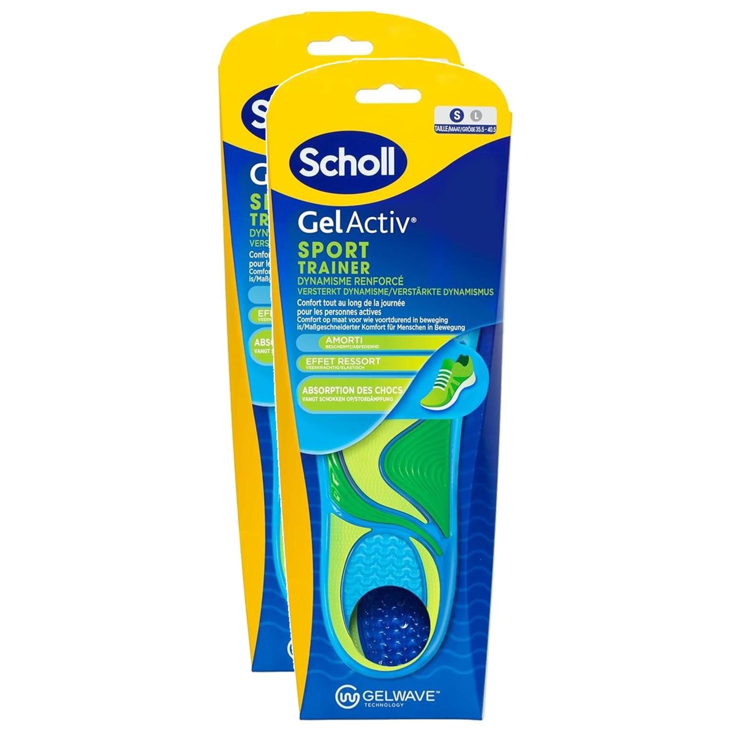 Semelles Taille Gel Activ Sport Trainer Scholl La Paire De Smelles - vue 2