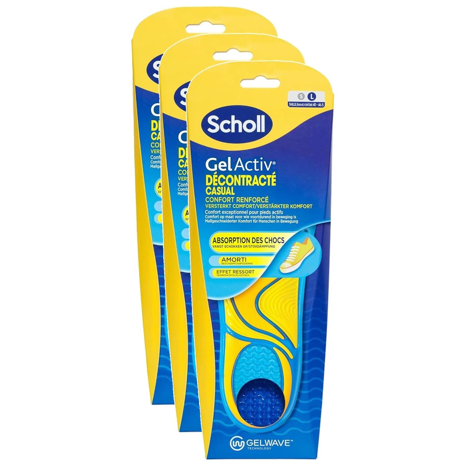 Scholl semelles gelactiv décontracté taille 2 - vue 5