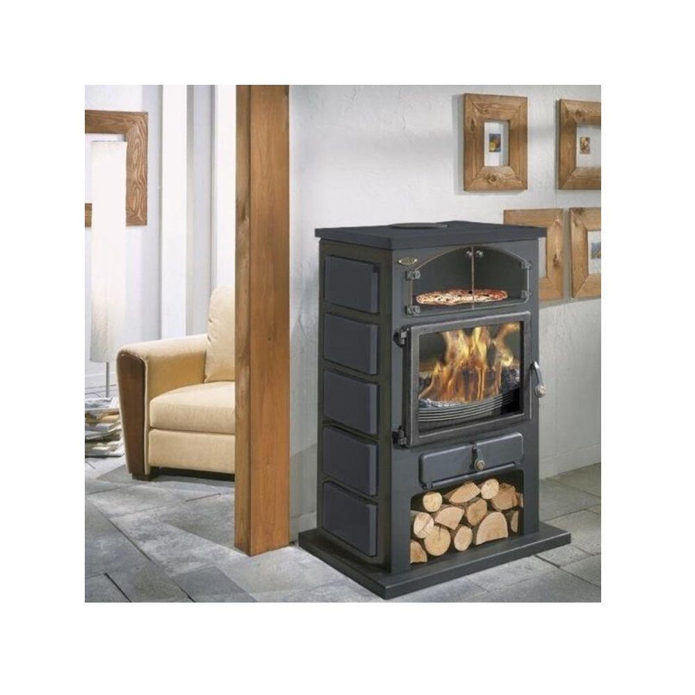 Godin - Poêle à bois fonte 12kw peint anthracite 350104000053