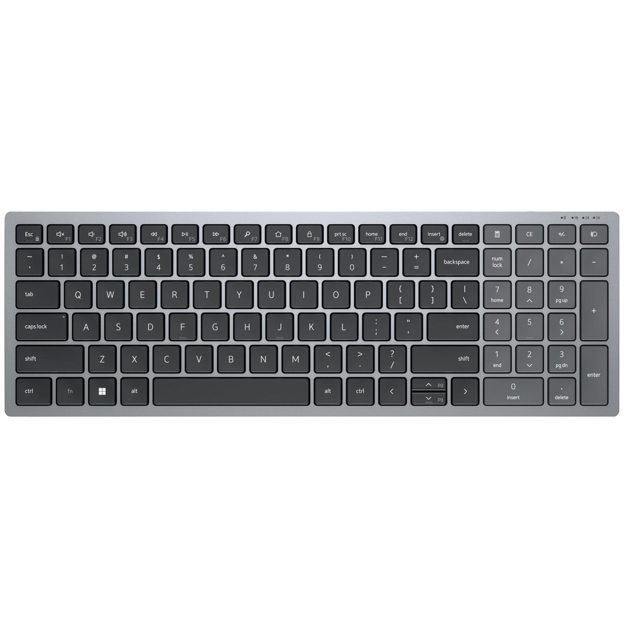 Dell KB740 Clavier compact dispositif sans fil 2.4 GHz Bluetooth 5.0 QWERTY R. U. titan avec NBD Advance Exchange