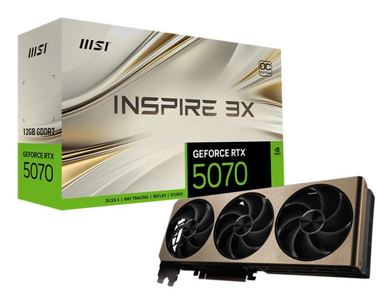 MSI GeForce RTX 5070 12G INSPIRE 3X OC # - vue 5