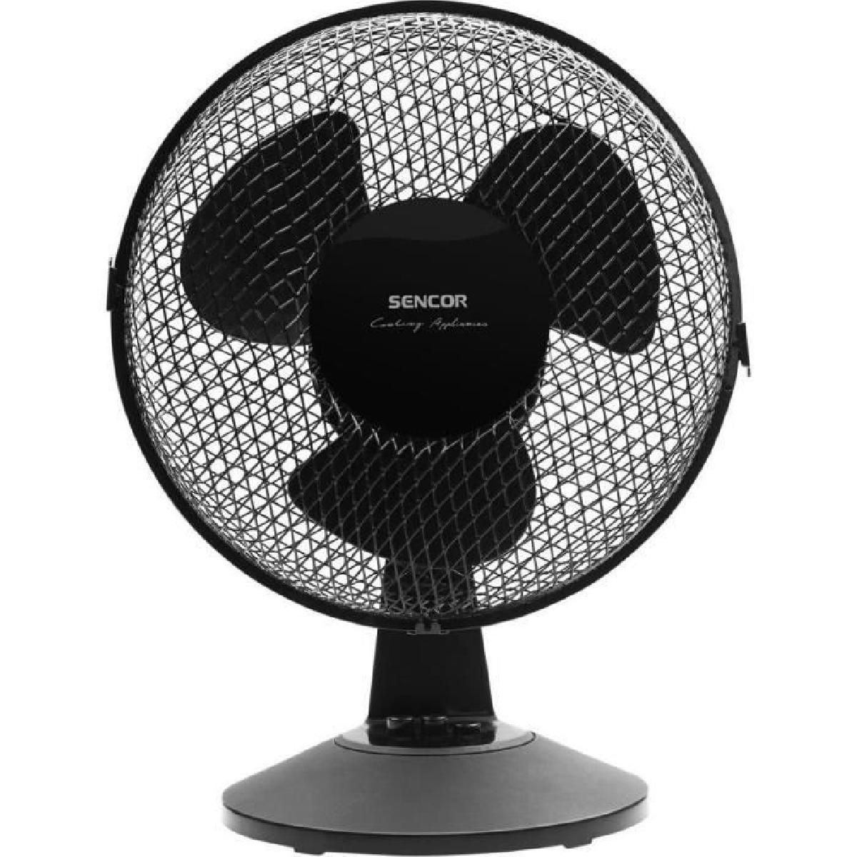 Ventilateur de bureau Sencor SFE 2311BK 2 vitesses Oscillation 90° Silencieux 51 dB - vue 2