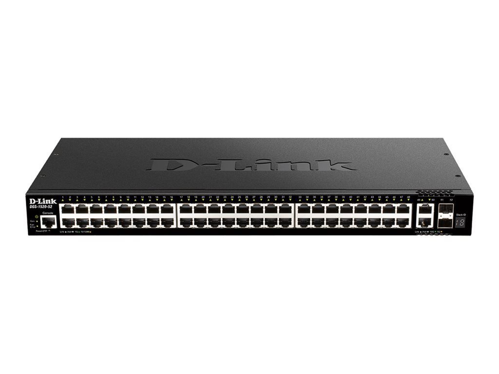 D Link DGS 1520 52 2 ports /10 GigabitSans POEEmpilableManageable - vue 7
