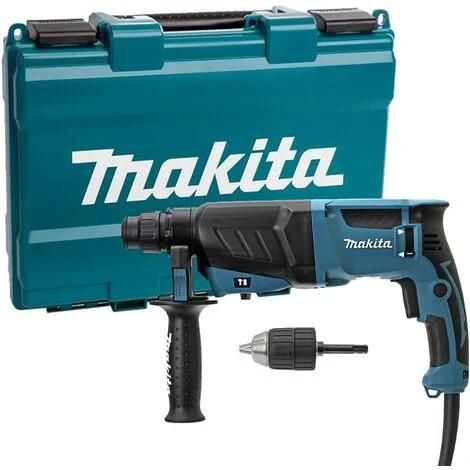Perforateur burineur SDS Plus 26mm MAKITA HR2630X7 + mandrin automatique + coffret Perceuse perforateur burineur léger - vue 2