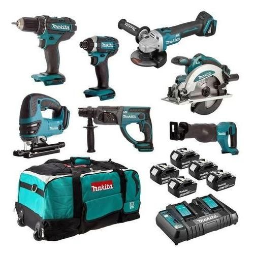 Pack 7 outils MAKITA DLX7013PT1 18V 5x5Ah