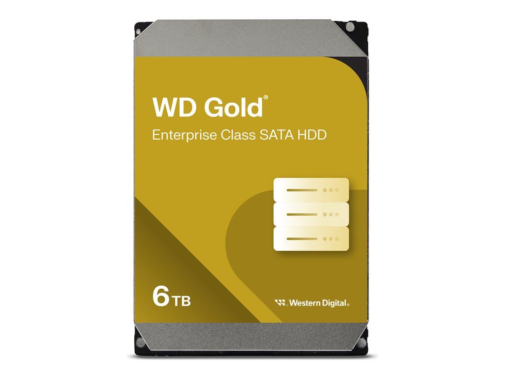 WD Gold WD6003FRYZ Disque dur 6 To interne 3.5 SATA 6Gb/ 7200 toursmin mémoire tampon : 256 Mo