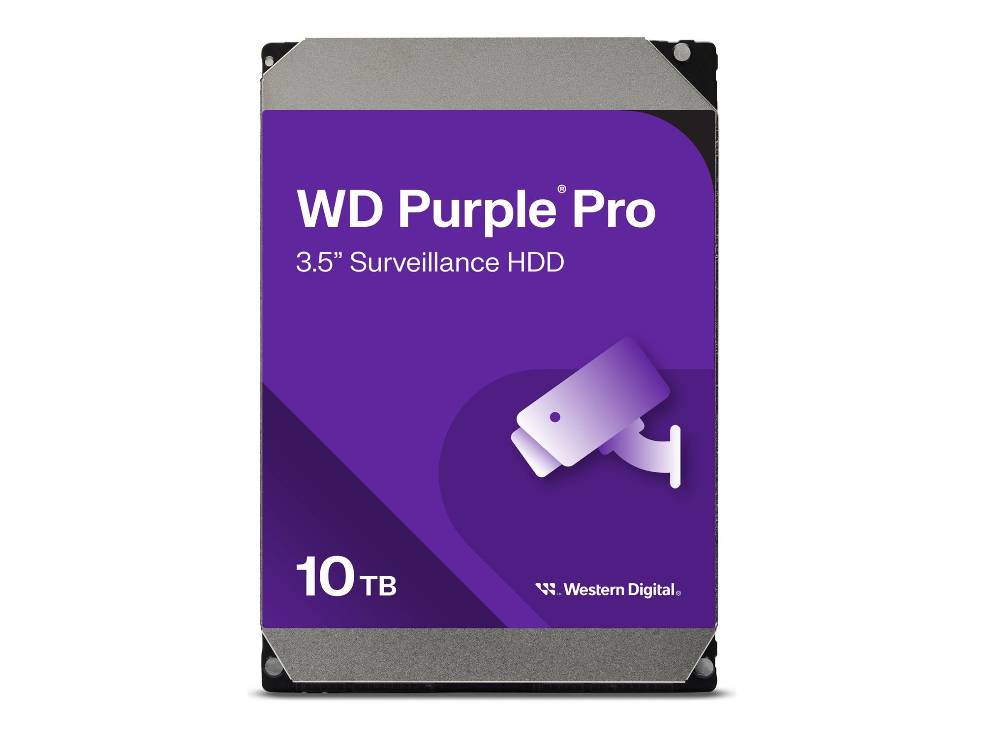 WD Purple Pro WD101PURP - Disque dur - 10 To - interne - 3.5 - SATA 6Gb/s - 7200 tours/min - mémoire tampon : 256 Mo