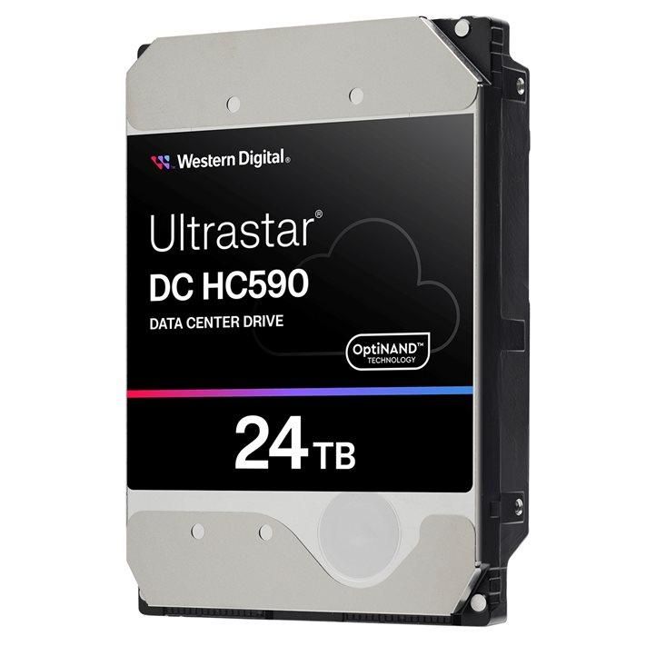 WD Ultrastar DC HC590 0F59373 Disque dur Centre de données 24 To interne 3.5 SAS 12Gb/ 7200 toursmin mémoire tampon : 512 Mo