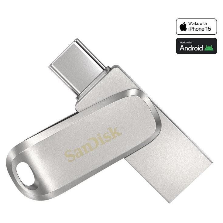 Clé USB SanDisk Ultra Dual Drive Luxe 512 Go USB 3.2 Gen 1 / USB-C Clé USB SanDisk Ultra Dual Drive Luxe 512 Go USB 3.2 Gen 1 / USB-C