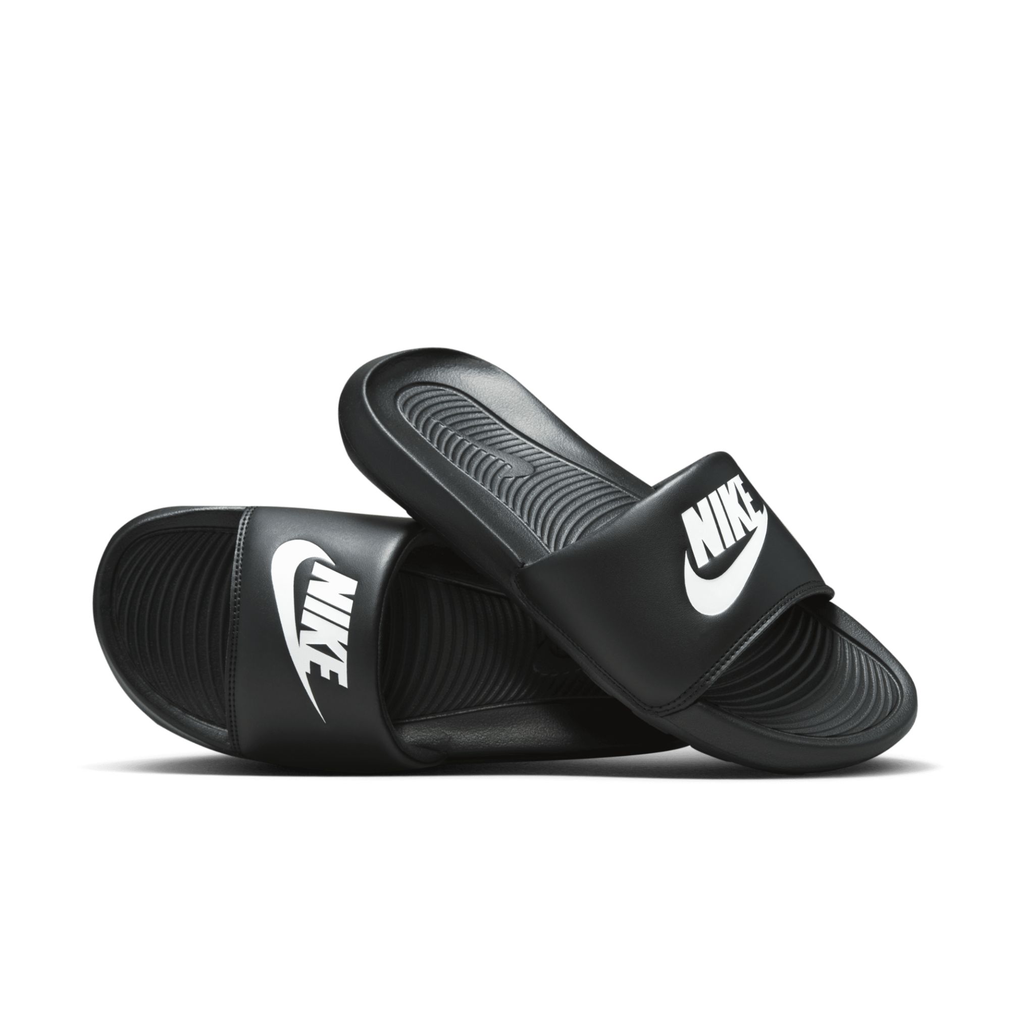Claquette Nike Victori One Pour Femme Noir/Noir/Blanc Cn9677-005 - 38