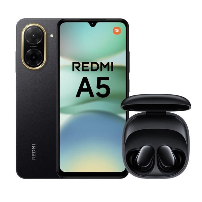 Pack Smartphone Xiaomi Redmi A5 6 88 Double nano SIM + Ecouteurs Redmi Buds 6 Play - vue 2