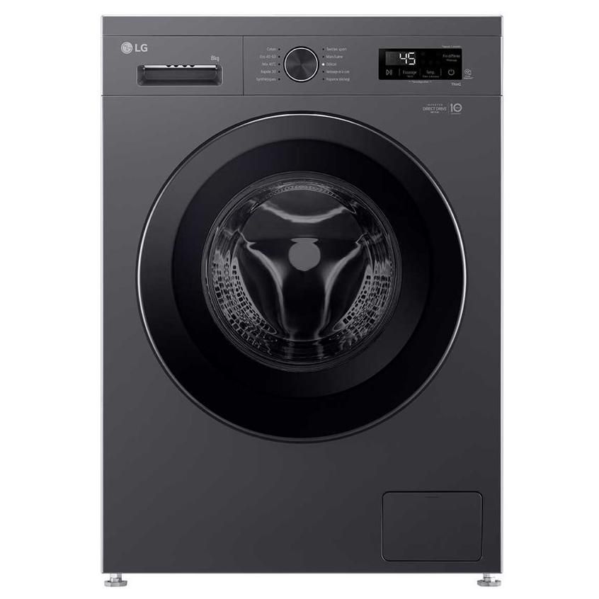 Machine à laver hublot LG F84B15MBS WiFi largeur : 60 cm profondeur : 59 cm hauteur : 85 cm 8 kg 1400 toursmin