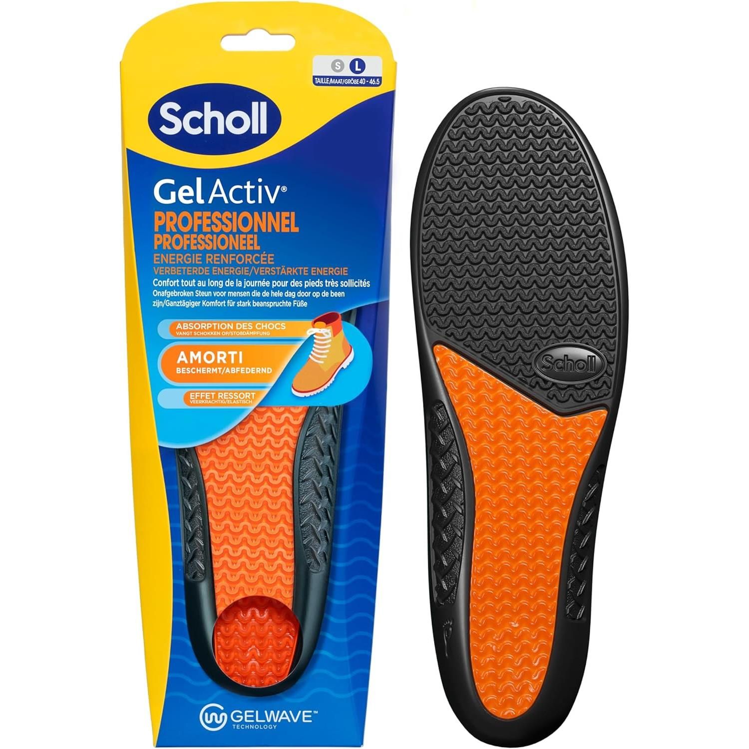 Scholl Lot De 2 Semelles Gelactiv Hommes Professionnels Taille 40 46 5 - vue 6