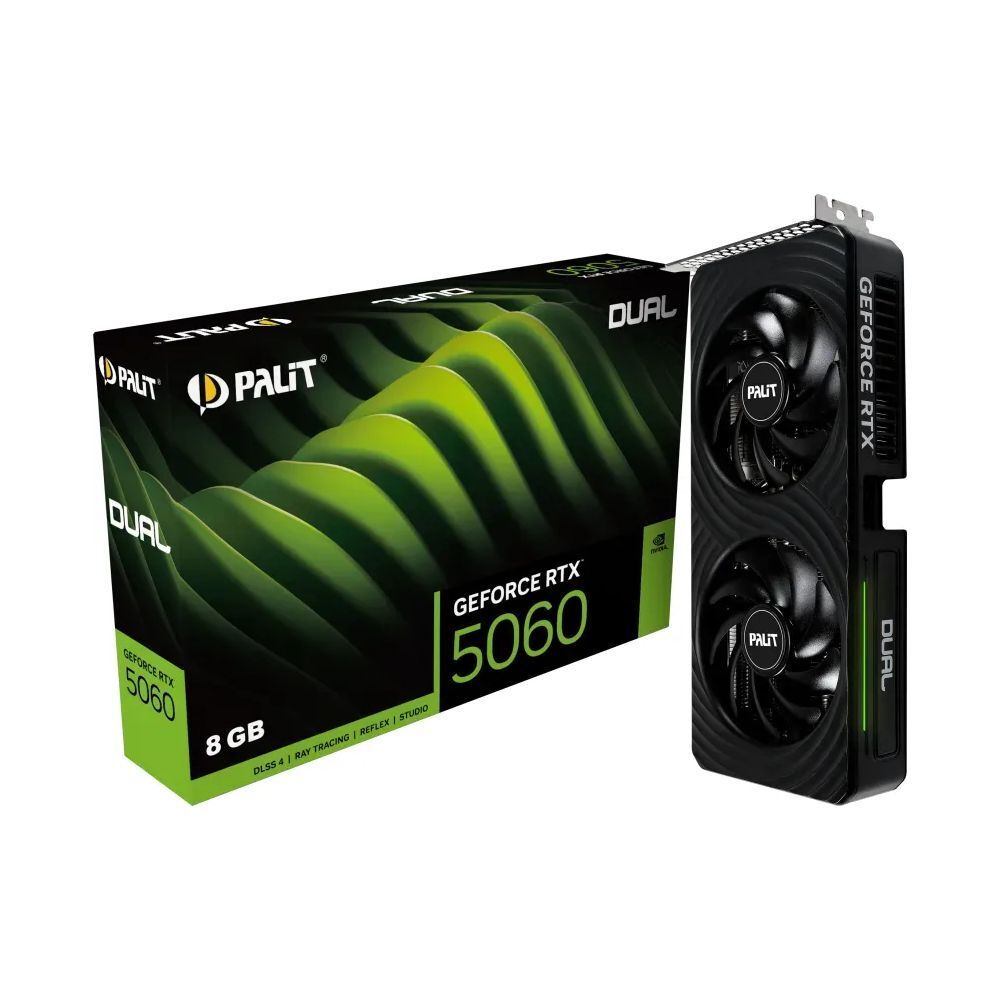 Palit GeForce RTX 5060 Dual GeForce RTX 5060 8.0GB GDDR7 PCI Express
