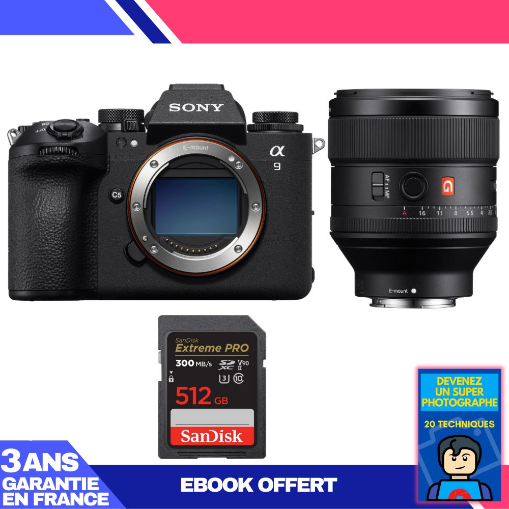 Boitier Sony A9 III + FE 85mm f1.4 GM + 1 SanDisk Extreme PRO UHS II SDXC 300 MB/ + Ebook 'Devenez Un Super Photographe - vue 5