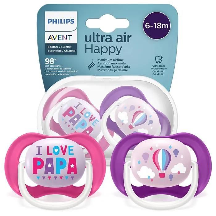 Avent Ultra Air 6 18m Sucette + Étui