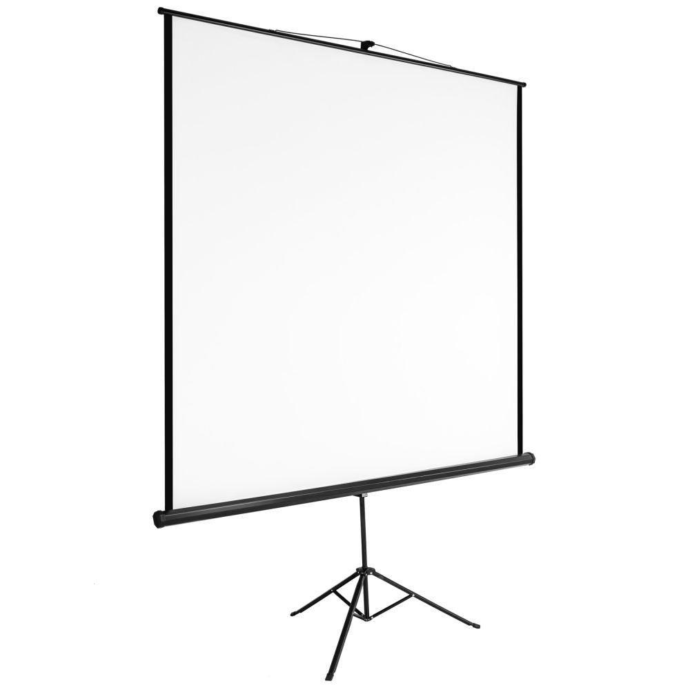 Écran de projection projecteur vidéoprojecteur avec trépied 152 x 152 cm Helloshop26 08_0000406