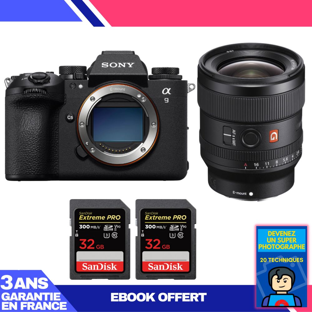 Boitier Sony A9 III + FE 24mm f1.4 GM + 2 SanDisk Extreme PRO UHS II SDXC 300 MB/ + Ebook 'Devenez Un Super Photographe - vue 5