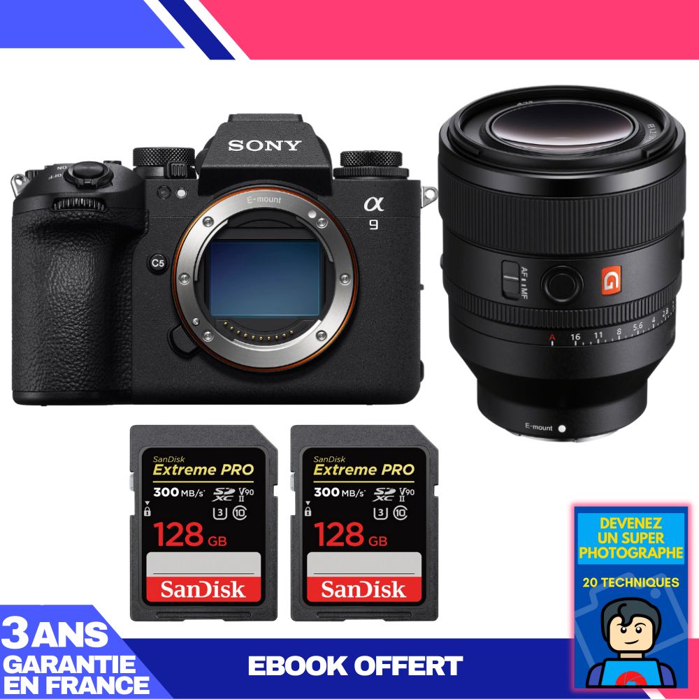 Boitier Sony A9 III + FE 50mm f1.2 GM + 2 SanDisk Extreme PRO UHS II SDXC 300 MB/ + Ebook 'Devenez Un Super Photographe - vue 5