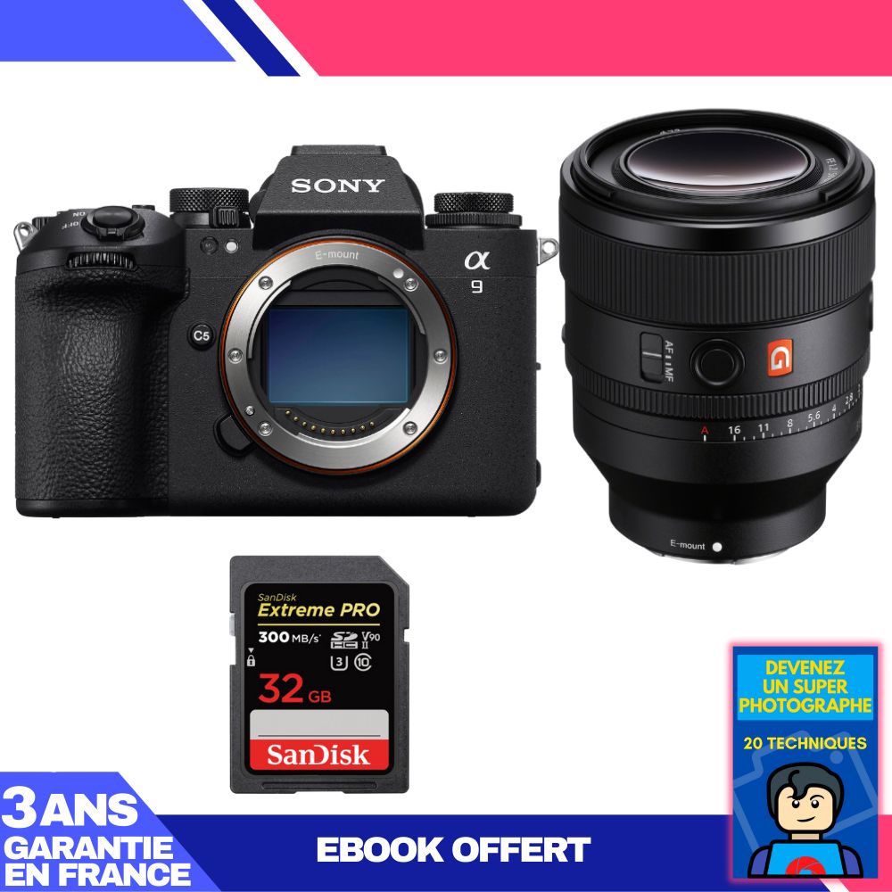Boitier Sony A9 III + FE 50mm f1.2 GM + 1 SanDisk Extreme PRO UHS II SDXC 300 MB/ + Ebook 'Devenez Un Super Photographe - vue 5