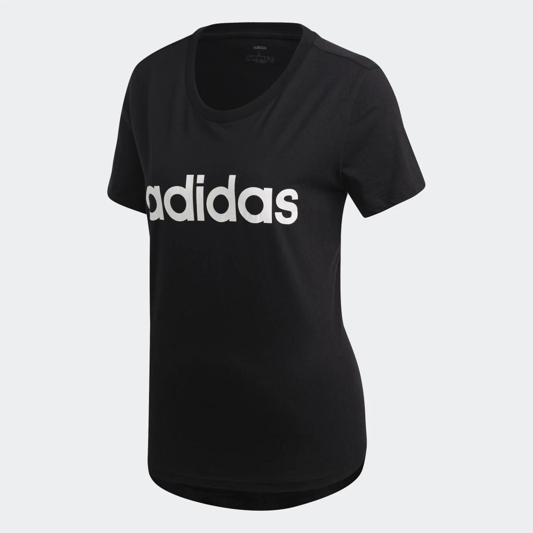 T shirt adidas W lin sj t EU - vue 2