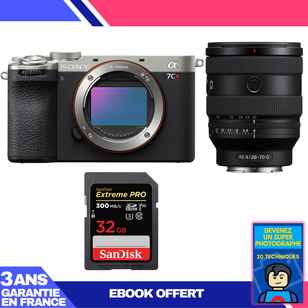 Boitier Sony A7CR + FE 20 70mm f4 G + 1 SanDisk Extreme PRO UHS II SDXC 300 MB/ + Ebook 'Devenez Un Super Photographe - vue 4