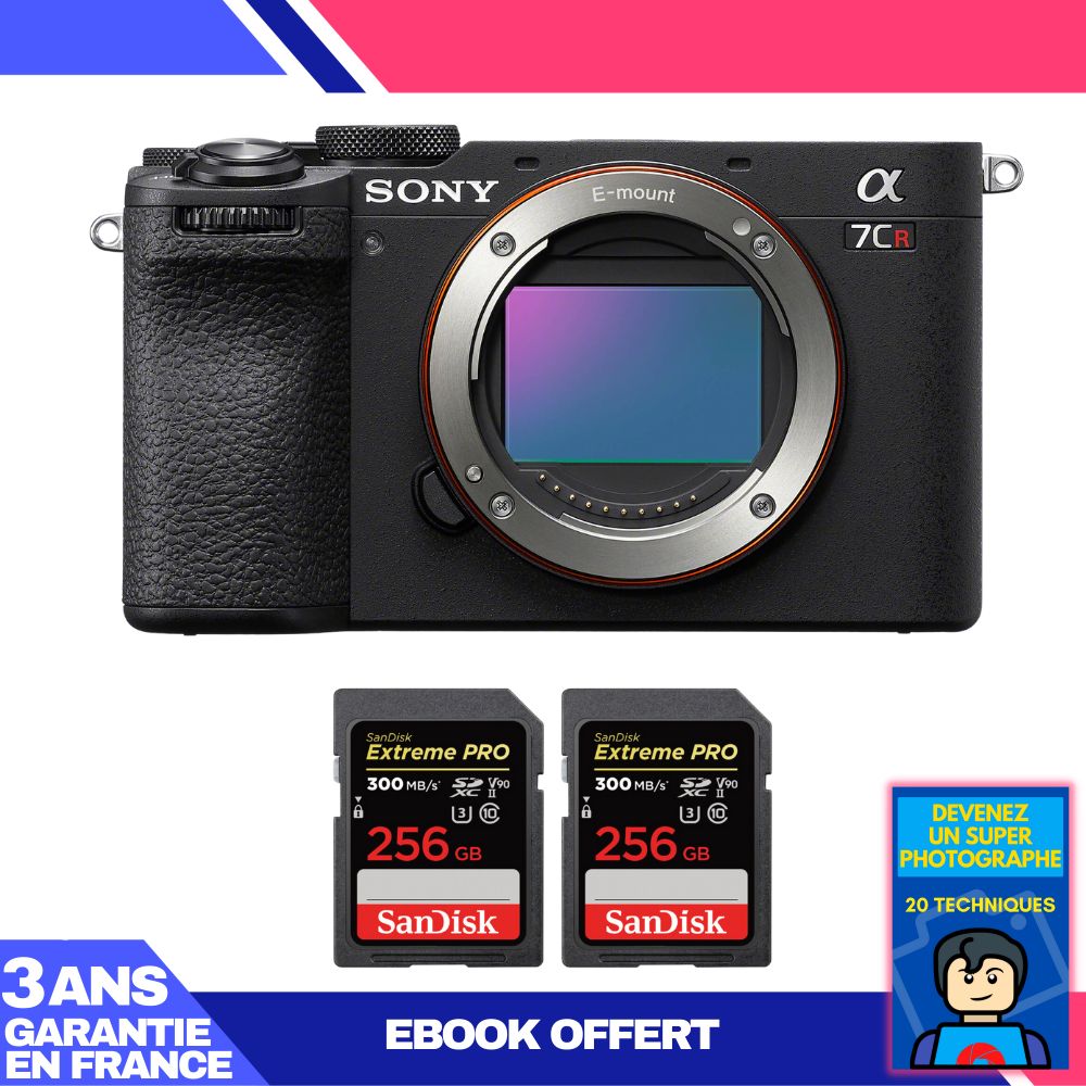 Boitier Sony A7CR + 2 SanDisk Extreme PRO UHS II SDXC 300 MB/ + Ebook 'Devenez Un Super Photographe - vue 8