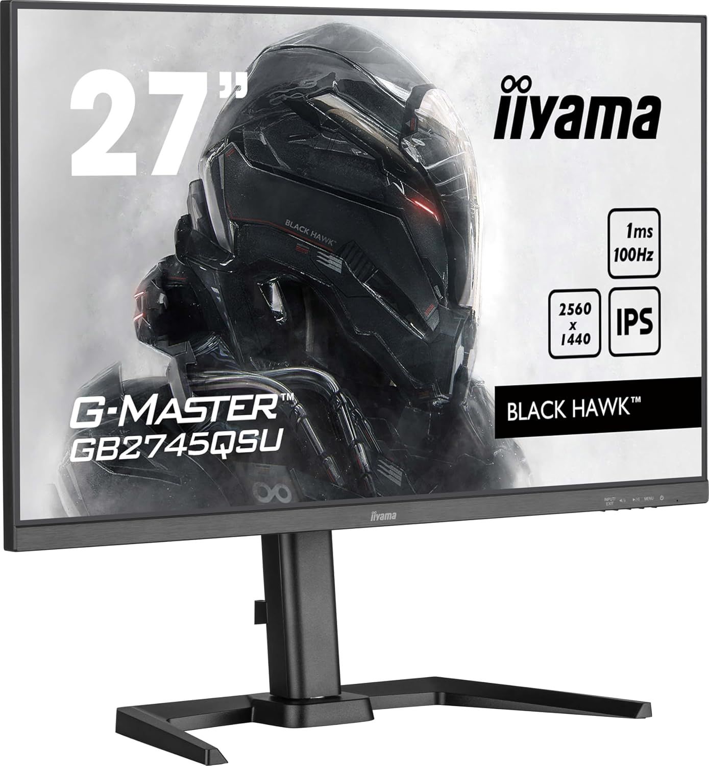 iiyama Ecran 27" G Master Hawk IPS 2560x1440@100Hz 1ms 300cd Haut parleurs HDMI DP USB réglable en Hauteur + Pivot Tuner i Style Colour ecran pc Gamer - vue 5