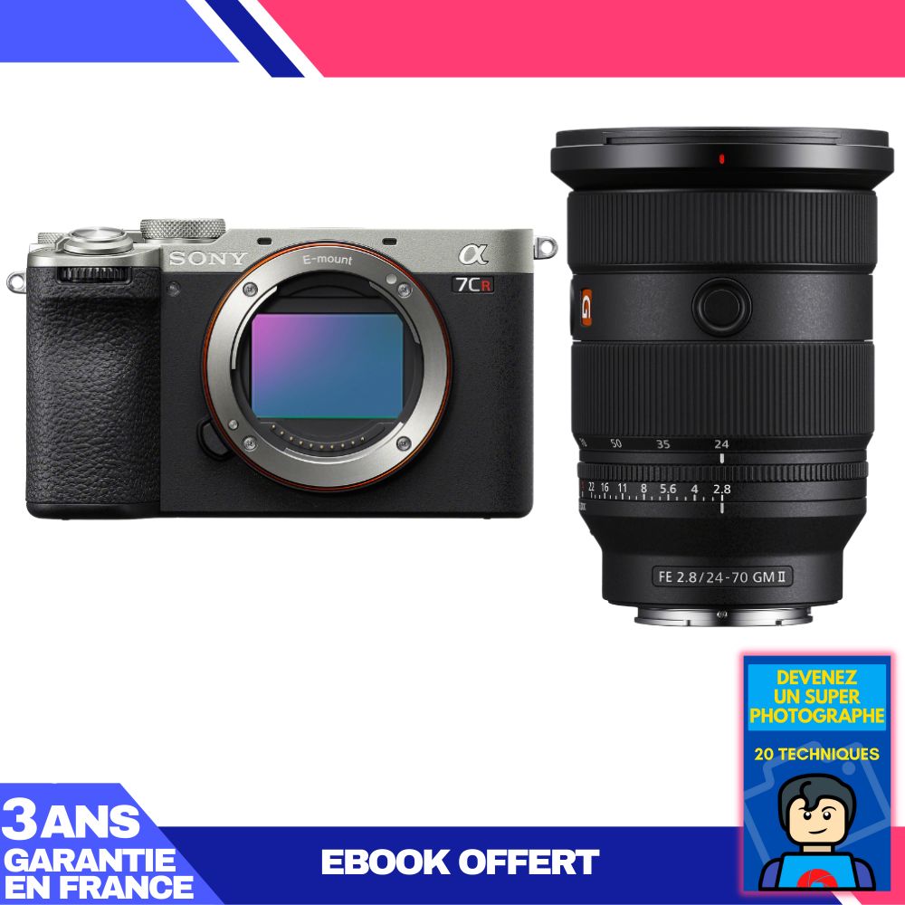 Boitier Sony A7CR + FE 24 70mm f2.8 GM II + Ebook 'Devenez Un Super Photographe
