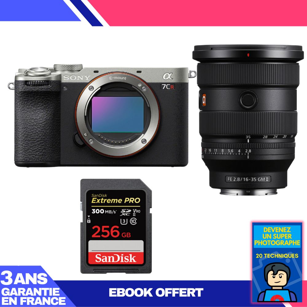 Boitier Sony A7CR + FE 16 35mm f2.8 GM II + 1 SanDisk Extreme PRO UHS II SDXC 300 MB/ + Ebook 'Devenez Un Super Photographe - vue 3