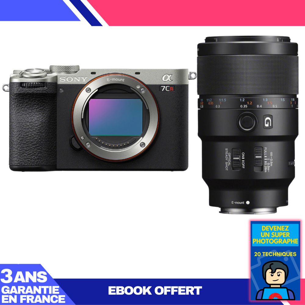 Boitier Sony A7CR + FE 90mm f2.8 Macro G OSS + Ebook 'Devenez Un Super Photographe