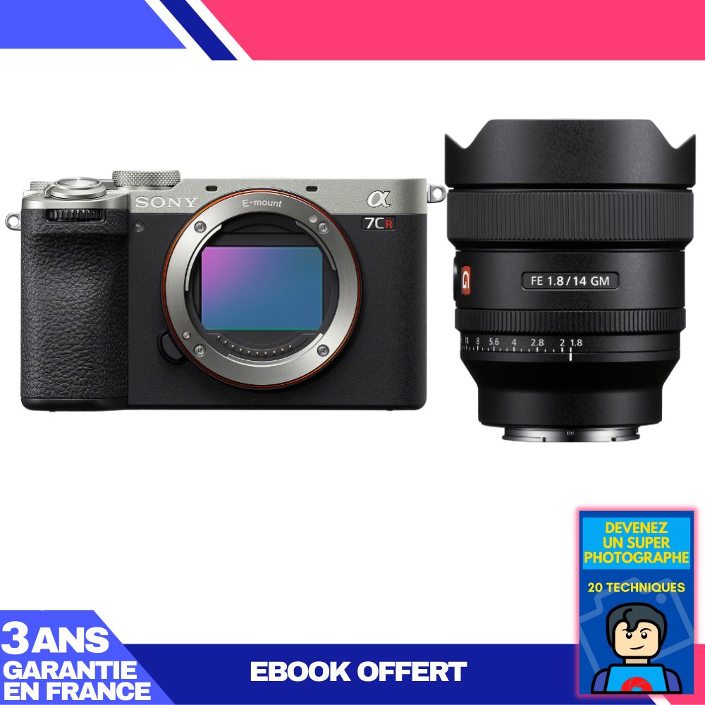 Boitier Sony A7CR + FE 14mm f1.8 GM + Ebook 'Devenez Un Super Photographe