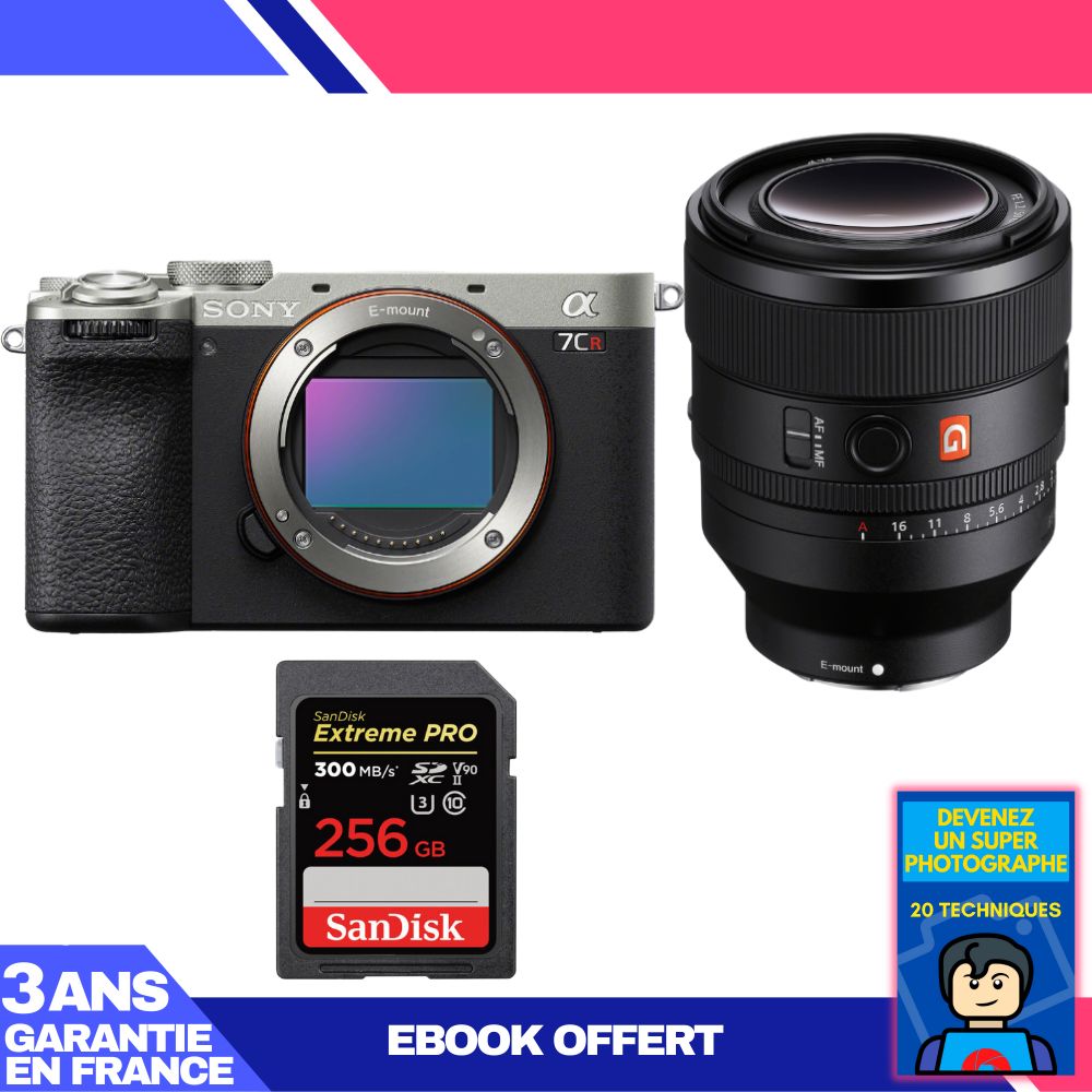 Boitier Sony A7CR + FE 50mm f1.2 GM + 1 SanDisk Extreme PRO UHS II SDXC 300 MB/ + Ebook 'Devenez Un Super Photographe - vue 2