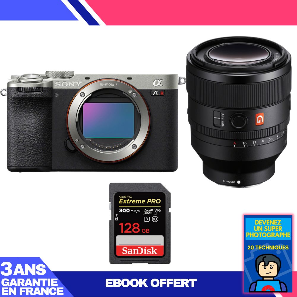 Boitier Sony A7CR + FE 50mm f1.2 GM + 1 SanDisk Extreme PRO UHS II SDXC 300 MB/ + Ebook 'Devenez Un Super Photographe - vue 3