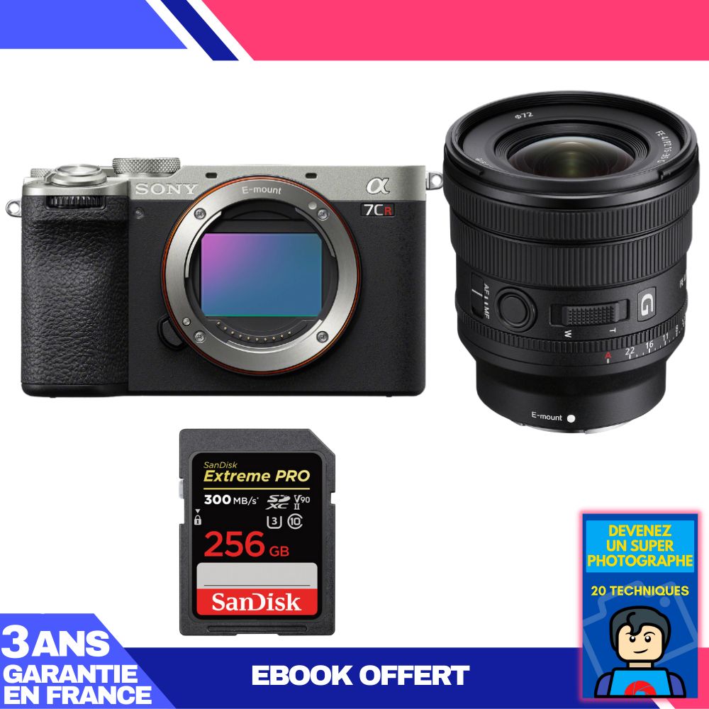 Boitier Sony A7CR + FE PZ 16 35mm f4 G + 1 SanDisk Extreme PRO UHS II SDXC 300 MB/ + Ebook 'Devenez Un Super Photographe - vue 4
