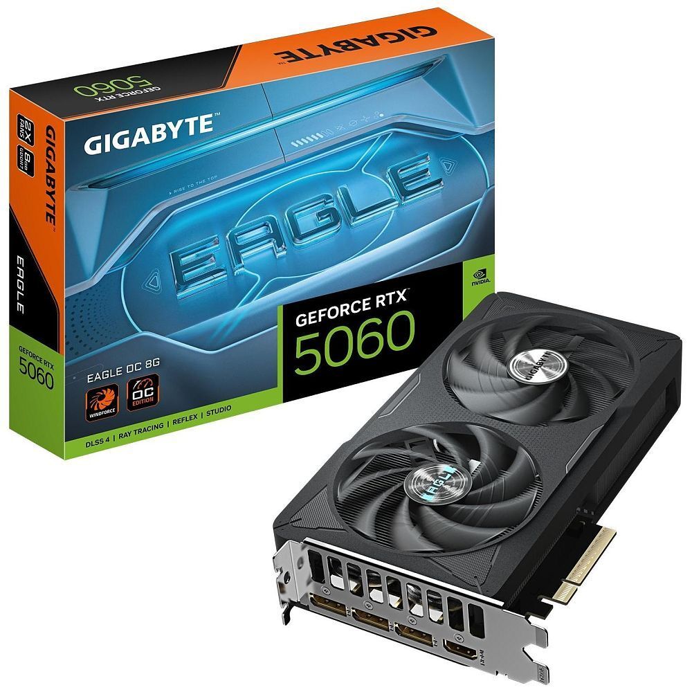 Gigabyte GV N5060EAGLE OC 8GD Eagle OC 8G GeForce RTX 5060 8.0GB GDDR7 PCI Express