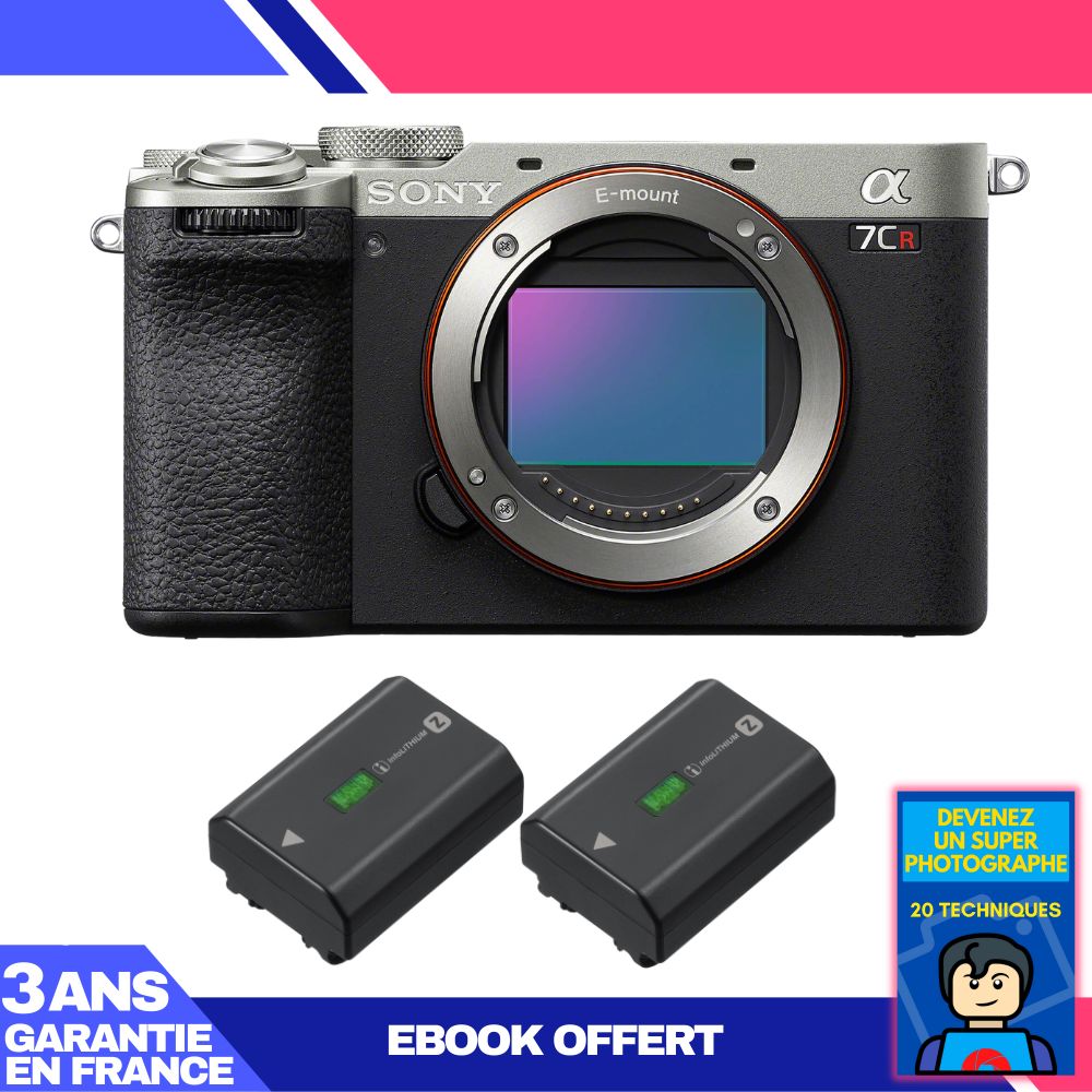 Boitier Sony A7CR + 2 Sony NP FZ100 + Ebook 'Devenez Un Super Photographe - vue 2