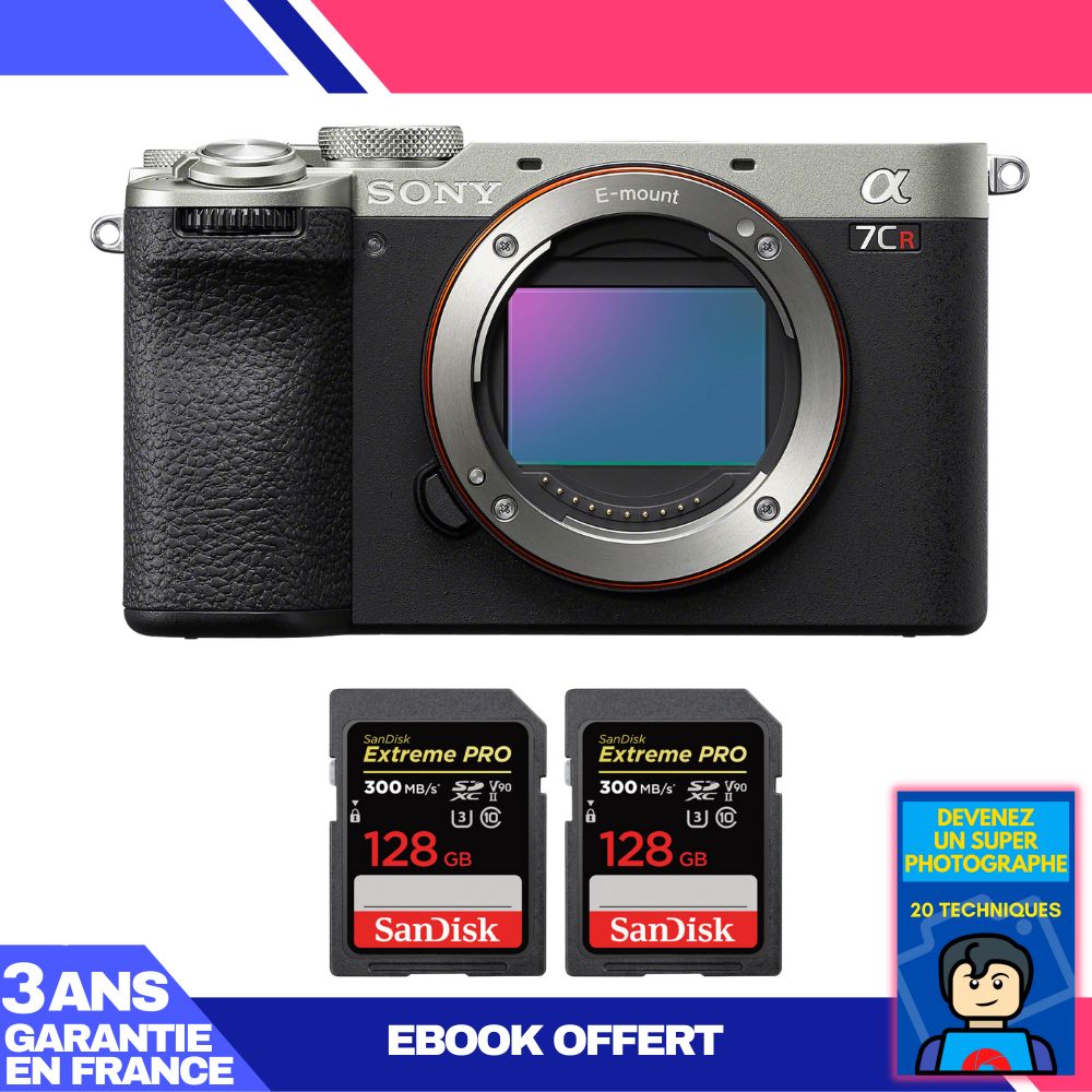 Boitier Sony A7CR + 2 SanDisk Extreme PRO UHS II SDXC 300 MB/ + Ebook 'Devenez Un Super Photographe - vue 5