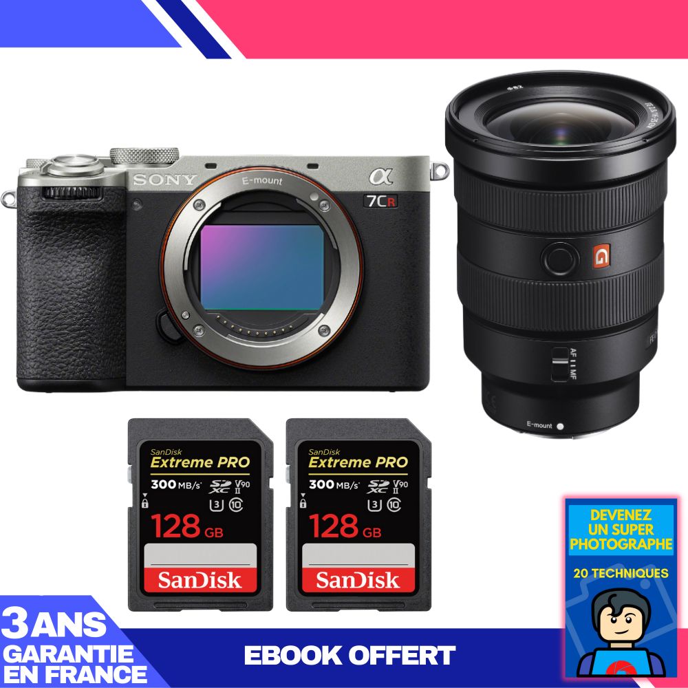 Boitier Sony A7CR + FE 16 35mm f2.8 GM + 2 SanDisk Extreme PRO UHS II SDXC 300 MB/ + Ebook 'Devenez Un Super Photographe - vue 2
