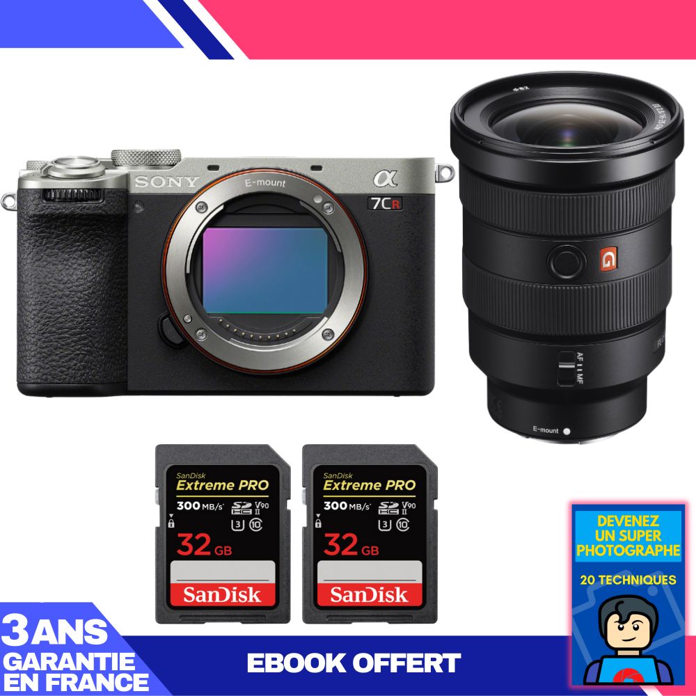 Boitier Sony A7CR + FE 16 35mm f2.8 GM + 2 SanDisk Extreme PRO UHS II SDXC 300 MB/ + Ebook 'Devenez Un Super Photographe - vue 6