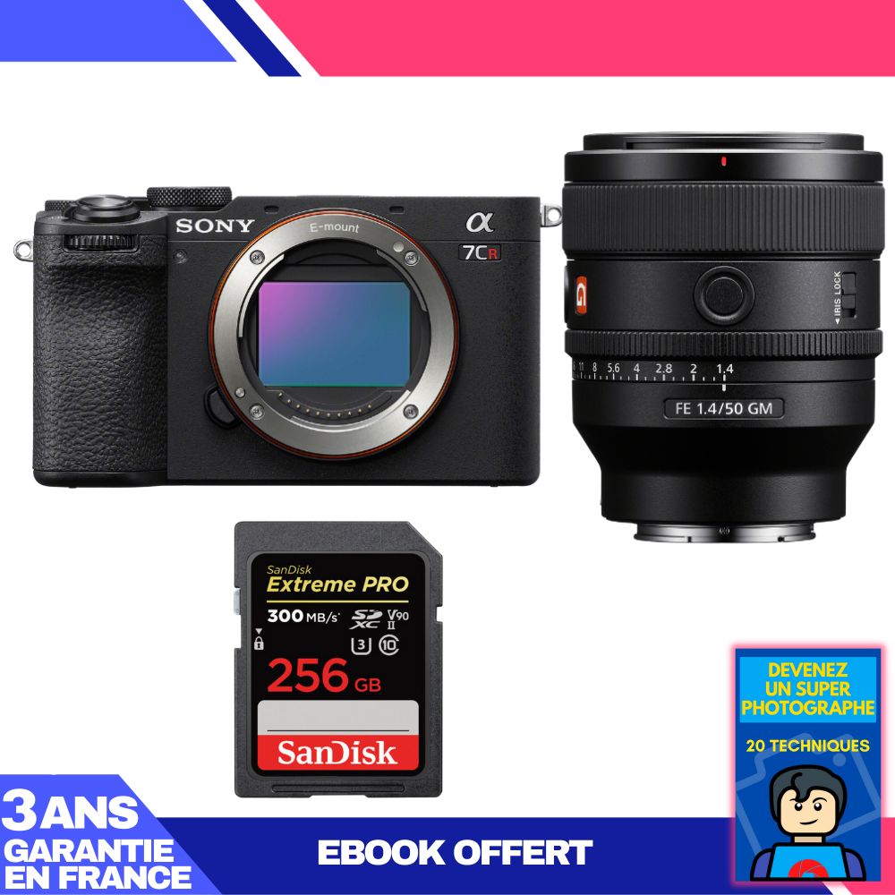 Boitier Sony A7CR + FE 50mm f1.4 GM + 1 SanDisk Extreme PRO UHS II SDXC 300 MB/ + Ebook 'Devenez Un Super Photographe - vue 4